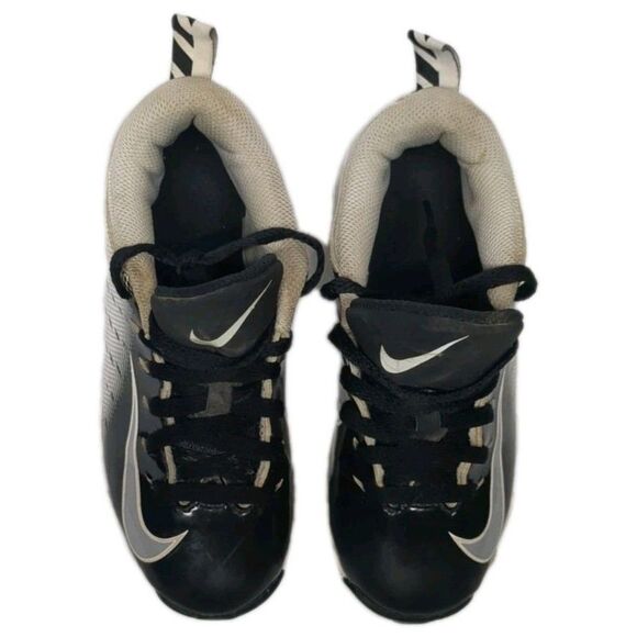 Nike Vapor Youth Football Cleats Size 12C Children Sports Black/ White 12 C - Picture 5 of 11